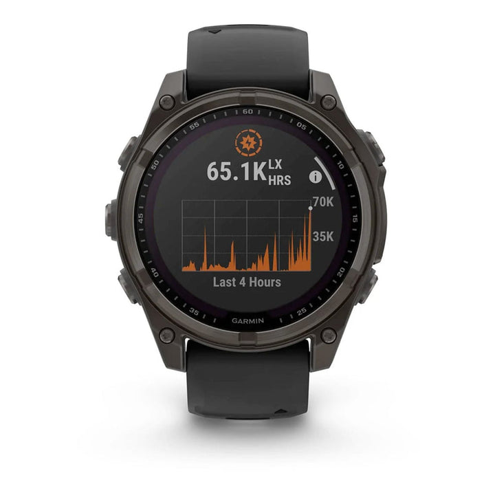 Garmin 010-02906-10 Fenix 8 47mm Solar Sapphire Carbon Gray DLC Titanium