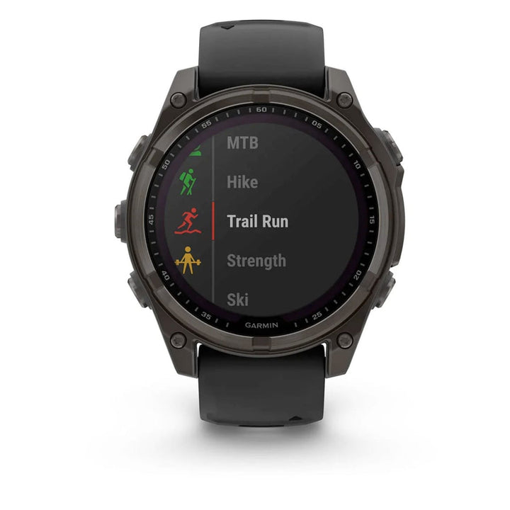 Garmin 010-02906-10 Fenix 8 47mm Solar Sapphire Carbon Gray DLC Titanium