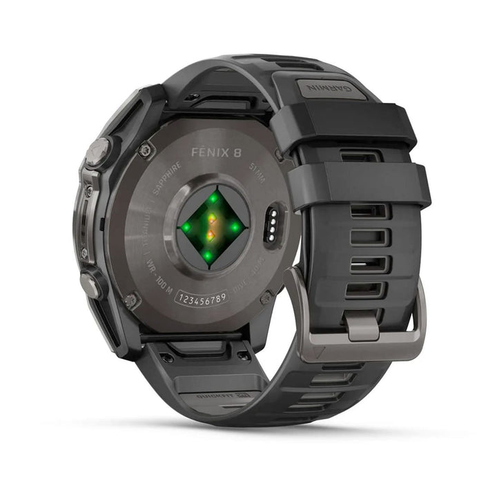 Garmin 010-02905-20 Fenix 8 51mm Amoled Sapphire Carbon Gray DLC Titanium