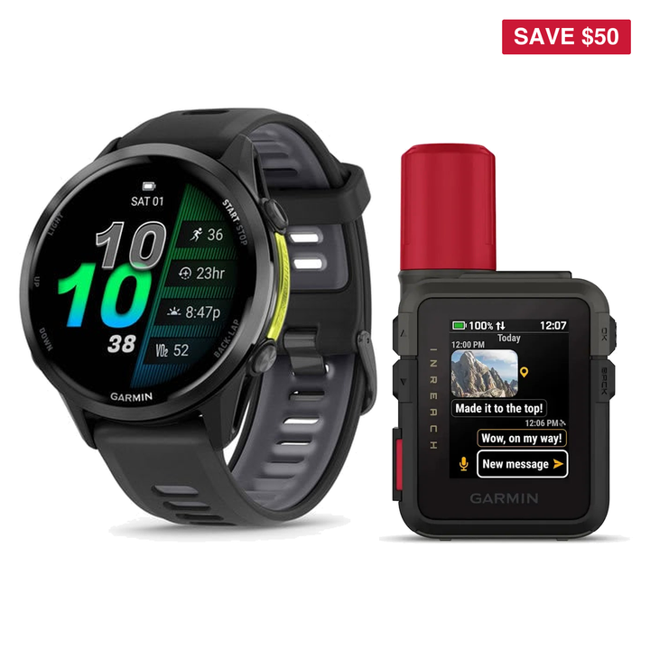 Garmin Forerunner 970 GPS Running Smartwatch with inReach® Mini 3 Plus